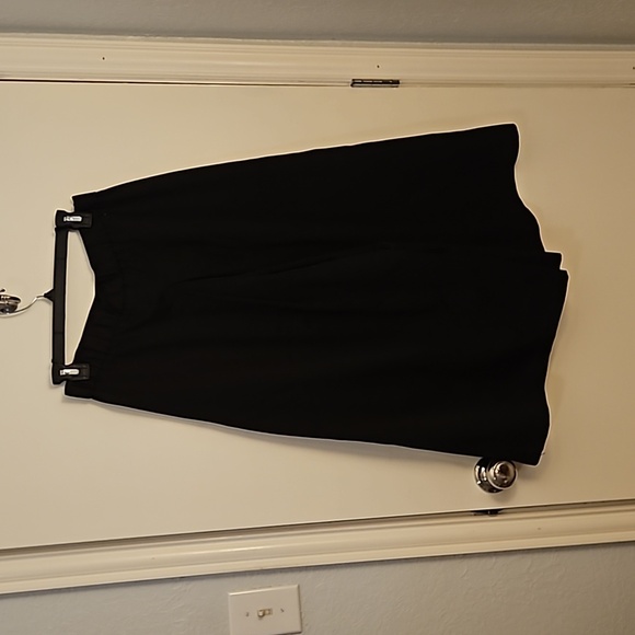 VTG SILVERCORD 1970s Black High Waist Wide Barrel Leg Midi Cullottes - Picture 10 of 12